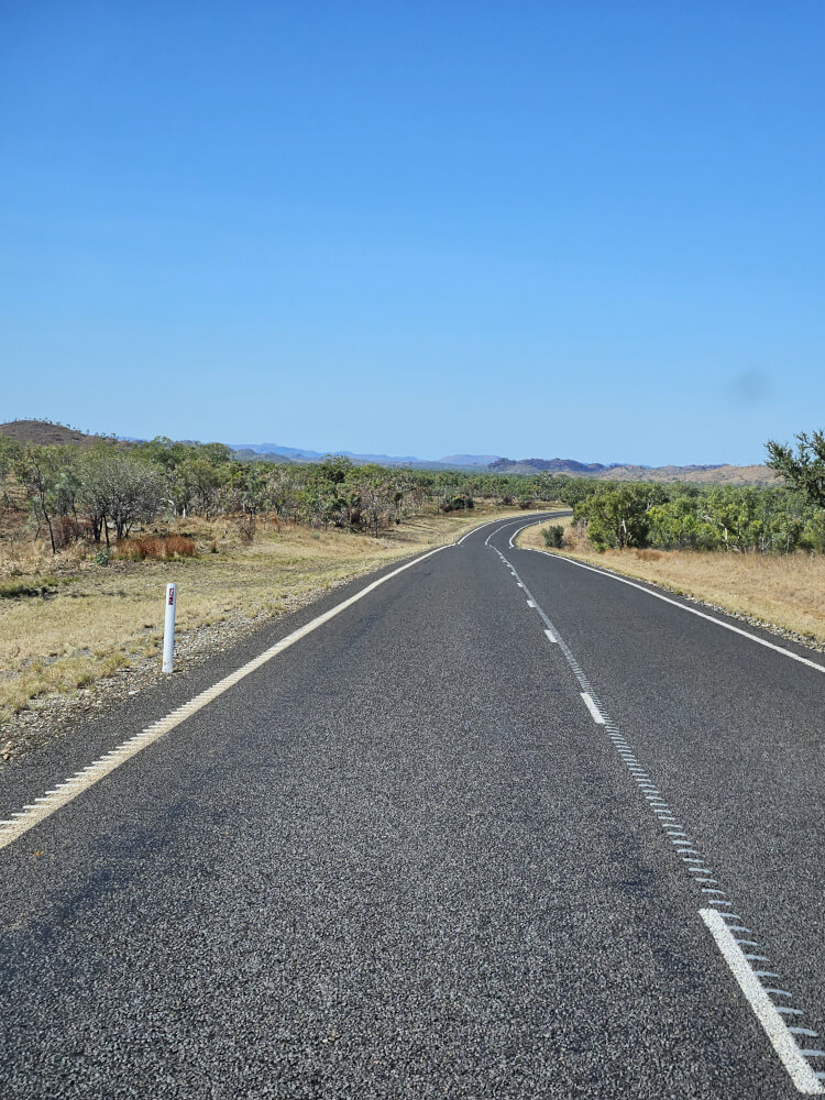 Winding Road Through the Kimberley Great Northern Highway winding through the Kimberley landscape