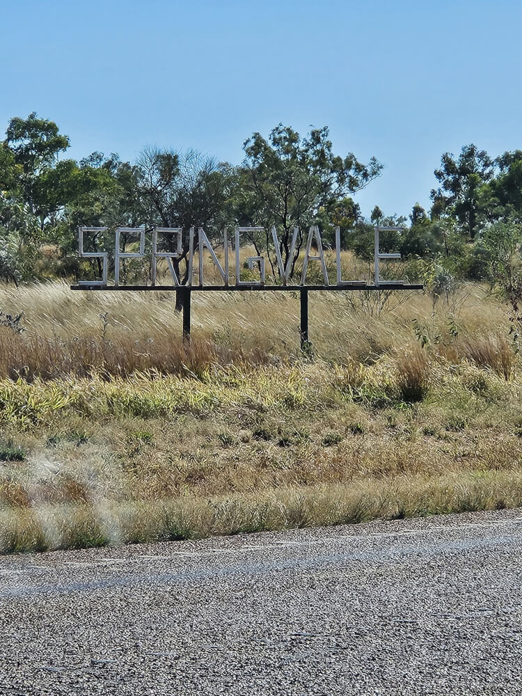 Springvale Station Sign, Kimberley WA Springvale station sign beside the Great Northern Highway in the Kimberley