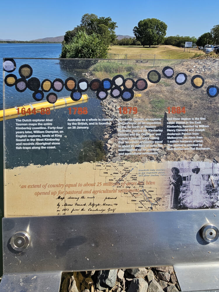 The Pumphouse Kununurra History Historical interpretation panel at The Pumphouse in Kununurra