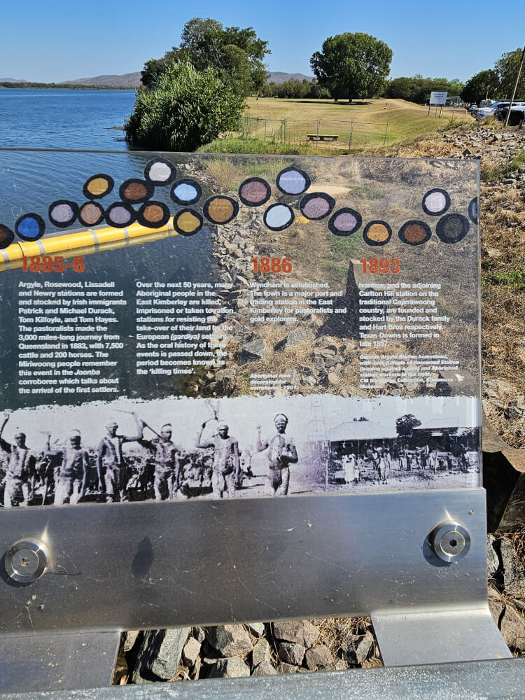 The Pumphouse Kununurra History Historical interpretation panel at The Pumphouse in Kununurra
