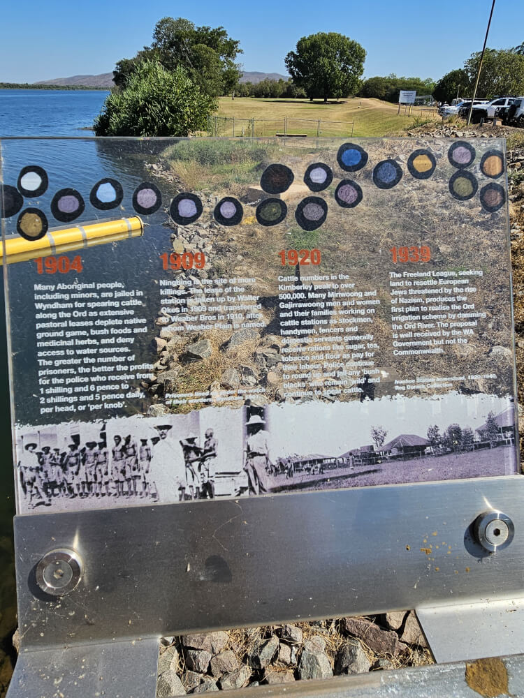 The Pumphouse Kununurra History Historical interpretation panel at The Pumphouse in Kununurra
