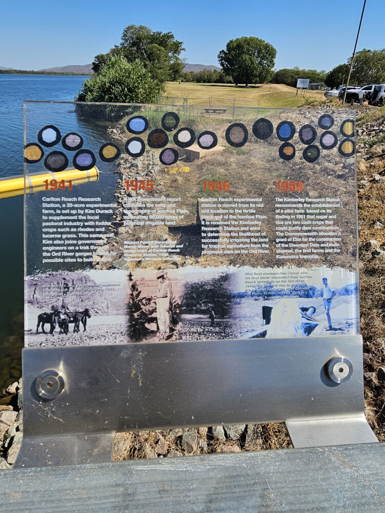 The Pumphouse Kununurra History Historical interpretation panel at The Pumphouse in Kununurra