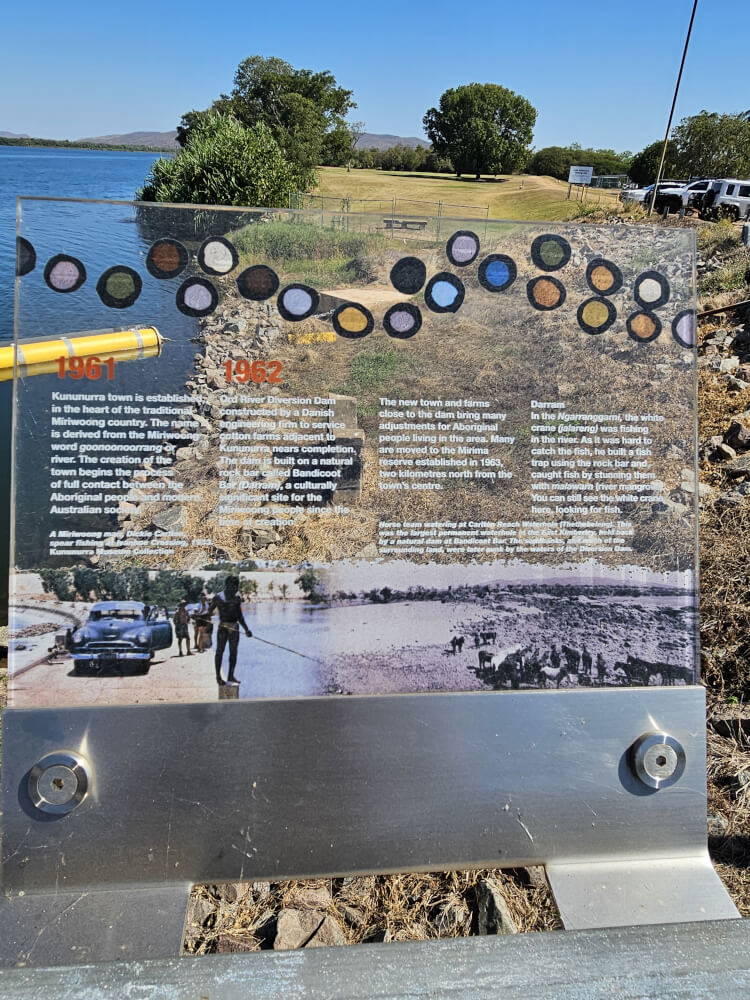 The Pumphouse Kununurra History Historical interpretation panel at The Pumphouse in Kununurra