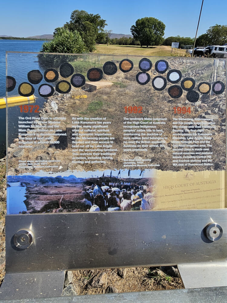 The Pumphouse Kununurra History Historical interpretation panel at The Pumphouse in Kununurra