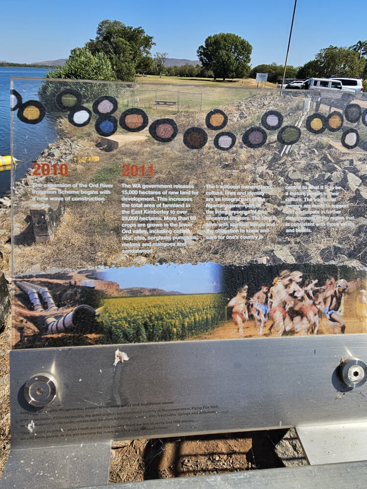 The Pumphouse Kununurra History Historical interpretation panel at The Pumphouse in Kununurra