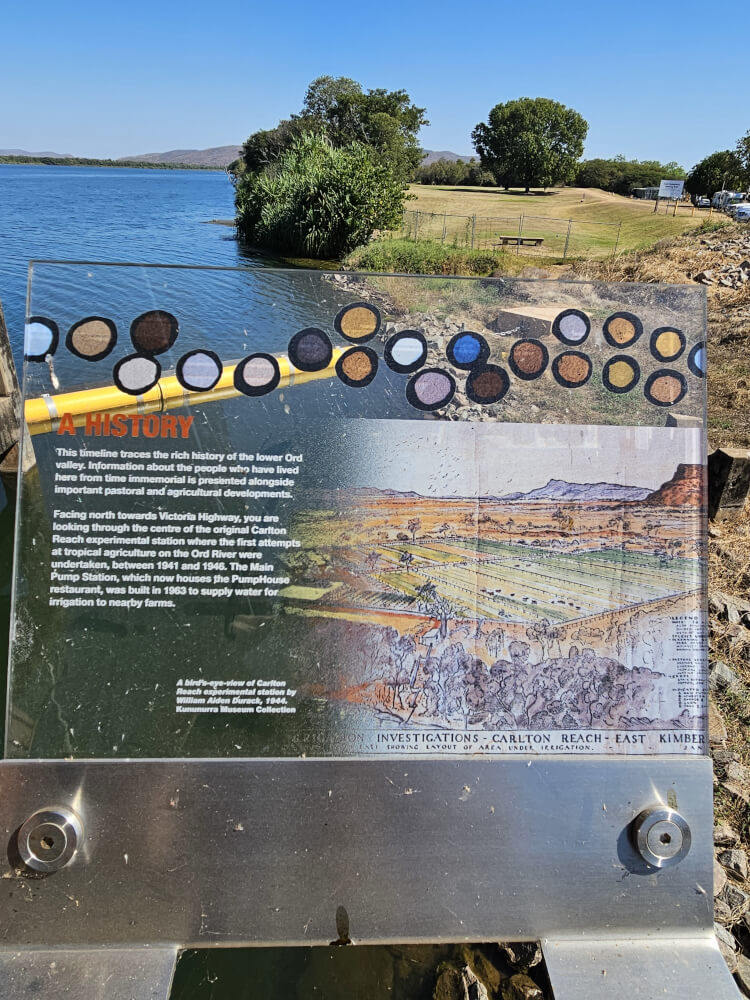 The Pumphouse Kununurra History Historical interpretation panel at The Pumphouse in Kununurra