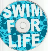 Original Swim for Life educational music CD with blue water bubble artwork and large white lettering.